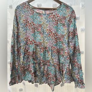 Jane and Delancey floral blouse XL